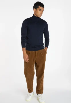Montagut Turtleneck sweater with logo in merino wool - Enzo