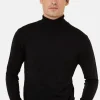 Montagut Turtleneck sweater with logo in merino wool - Enzo