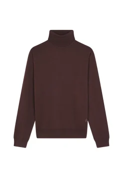 Montagut Turtleneck sweater with logo in merino wool - Enzo