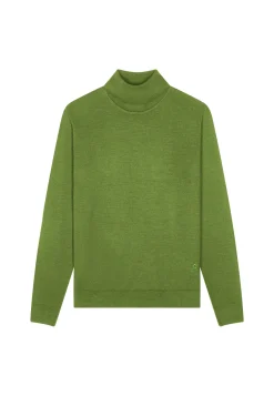Montagut Turtleneck sweater with logo in merino wool - Enzo