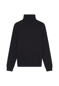 Montagut Turtleneck sweater with logo in merino wool - Enzo