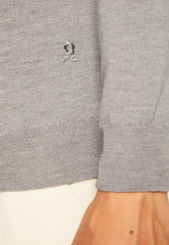 Montagut Turtleneck sweater with logo in merino wool - Enzo