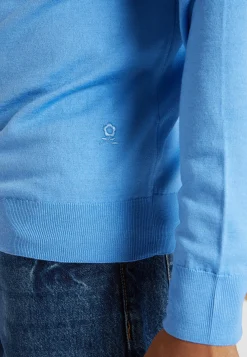 Montagut Turtleneck sweater with logo in merino wool - Enzo
