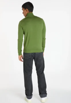 Montagut Turtleneck sweater with logo in merino wool - Enzo