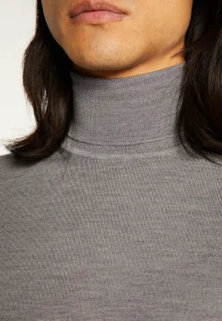 Montagut Turtleneck sweater with logo in merino wool - Enzo