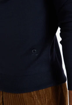 Montagut Turtleneck sweater with logo in merino wool - Enzo
