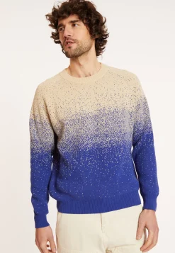 Montagut Two-tone brushed cotton sweater - Doryan