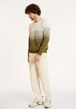 Montagut Two-tone brushed cotton sweater - Doryan