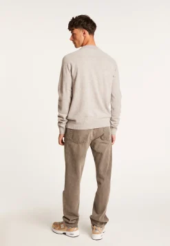 Montagut Two-tone cashmere sweater with raglan sleeves - Amalfi