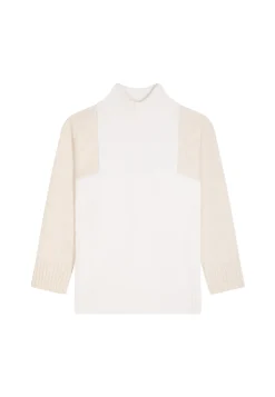 Montagut Two-tone high neck cashmere sweater - Roxane bis