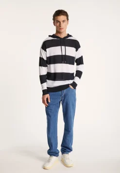 Montagut Two-tone hoodie in slub linen - Philip