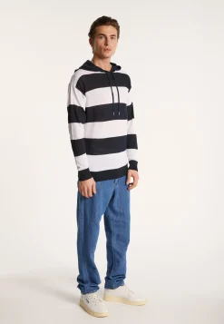 Montagut Two-tone hoodie in slub linen - Philip