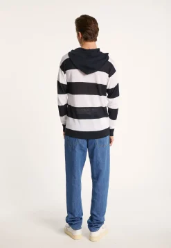 Montagut Two-tone hoodie in slub linen - Philip