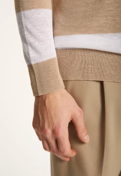 Montagut Two-tone hoodie in slub linen - Philip