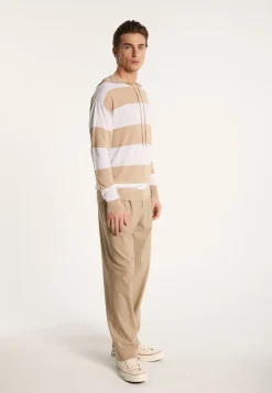 Montagut Two-tone hoodie in slub linen - Philip