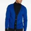 Montagut Two-tone merino wool cardigan - Silence