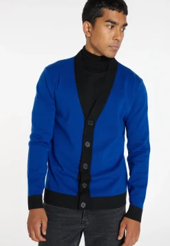 Montagut Two-tone merino wool cardigan - Silence