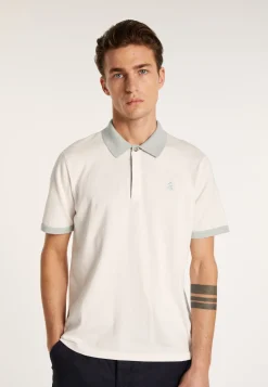 Montagut Two-tone organic cotton polo shirt - Ignacio