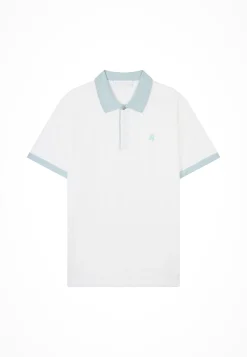 Montagut Two-tone organic cotton polo shirt - Ignacio