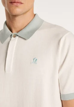 Montagut Two-tone organic cotton polo shirt - Ignacio