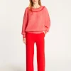 Montagut Two-tone round neck sweater in mohair - Renée