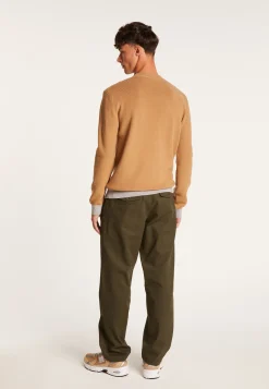 Montagut Two-tone round-neck merino wool sweater - Adrien
