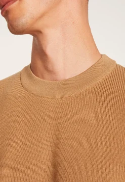 Montagut Two-tone round-neck merino wool sweater - Adrien
