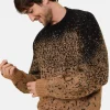 Montagut Two-tone round-neck mohair sweater - Figaro