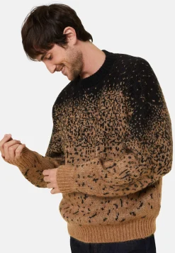Montagut Two-tone round-neck mohair sweater - Figaro