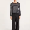 Montagut Two-tone slub linen sweater - Nadege