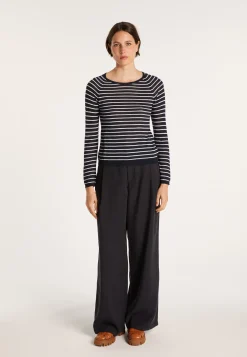 Montagut Two-tone slub linen sweater - Nadege