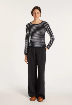 Montagut Two-tone slub linen sweater - Nadege