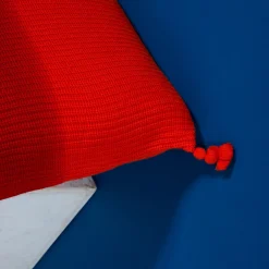 Montagut Two-tone square cushion - Fauve