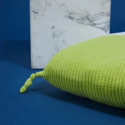 Montagut Two-tone square cushion - Fauve