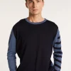 Montagut Two-tone striped wool sweater - LEO