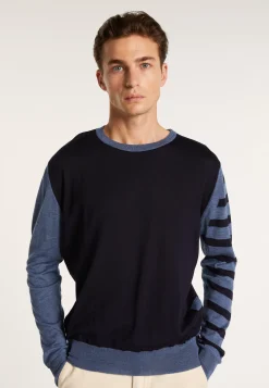Montagut Two-tone striped wool sweater - LEO