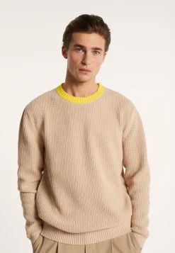Montagut Two-tone sweater in large cotton - Pacome