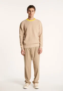 Montagut Two-tone sweater in large cotton - Pacome