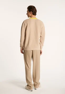 Montagut Two-tone sweater in large cotton - Pacome