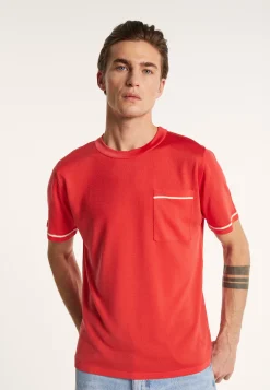 Montagut Two-tone T-shirt in Fil Lumière - Indiana