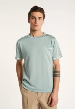 Montagut Two-tone T-shirt in Fil Lumière - Indiana