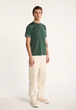 Montagut Two-tone T-shirt in Fil Lumière - Indiana
