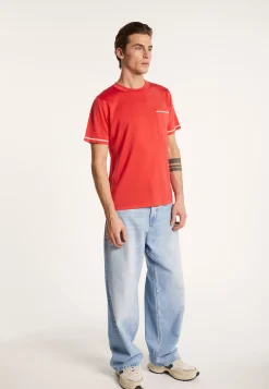 Montagut Two-tone T-shirt in Fil Lumière - Indiana