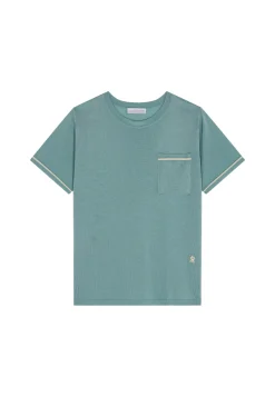 Montagut Two-tone T-shirt in Fil Lumière - Indiana