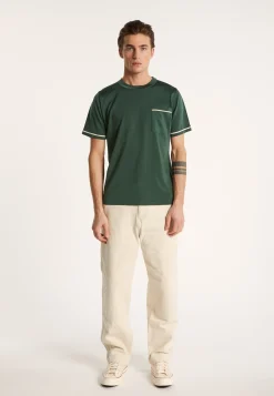 Montagut Two-tone T-shirt in Fil Lumière - Indiana