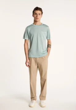 Montagut Two-tone T-shirt in Fil Lumière - Indiana