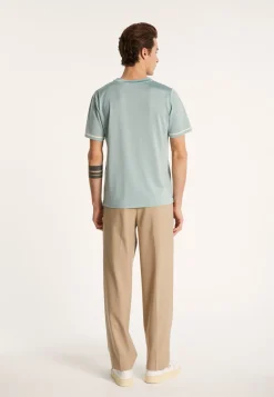 Montagut Two-tone T-shirt in Fil Lumière - Indiana