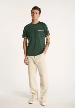Montagut Two-tone T-shirt in Fil Lumière - Indiana