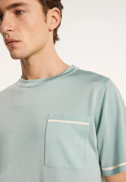 Montagut Two-tone T-shirt in Fil Lumière - Indiana
