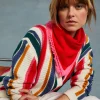 Montagut Two-tone unisex scarf in cashmere - Louisa